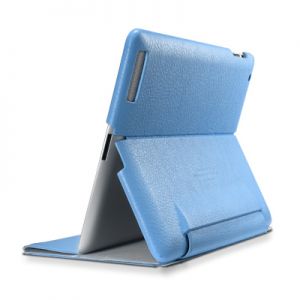  SGP Leather Case Leinwand Series Tender Blue for iPad 2 (SGP07825)